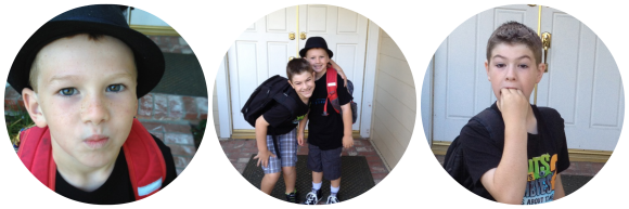 first day of school boys