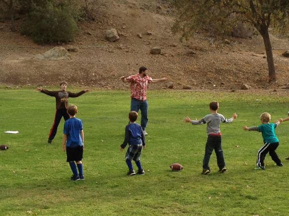 football practice