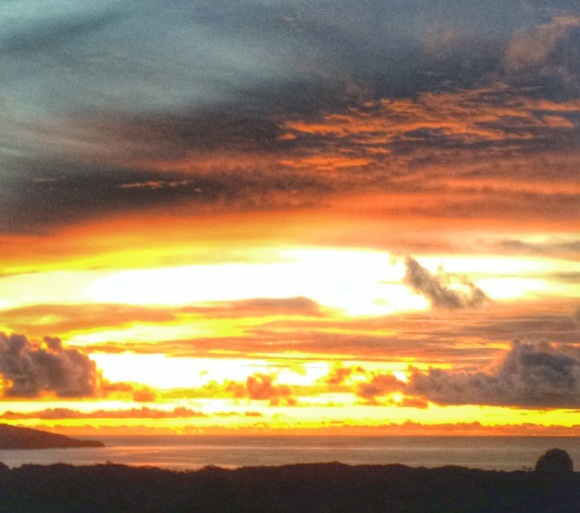 sunset costa rica