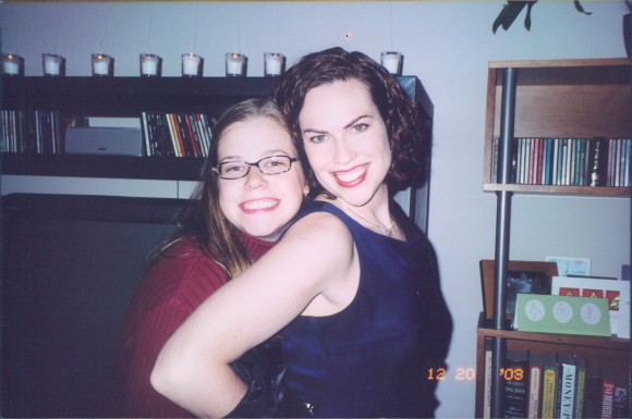 Katie and Kim Christmas 2003
