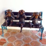 Election 2020 in the Bubble: Agoura Hills City Council and LVUSD School Board A sculpture of three bronze monkeys on a bench