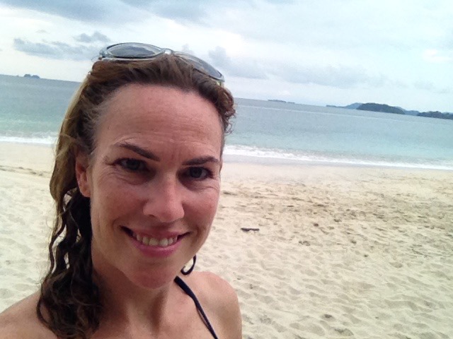 My Happy Place woman on beach