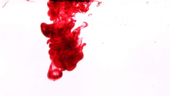 red bloom of ink