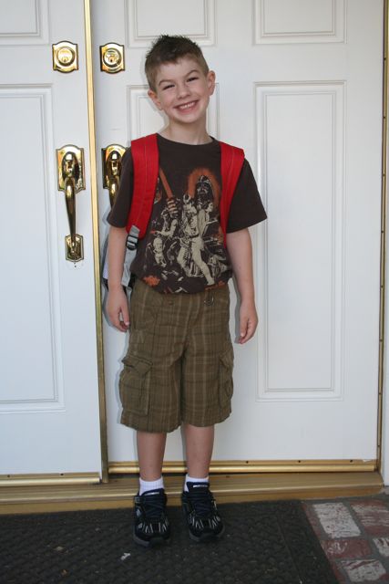 Kyle's first day of Kindergarten