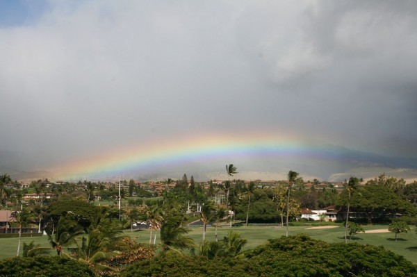 Ka'anapali Beach, rainbow, Hawaii