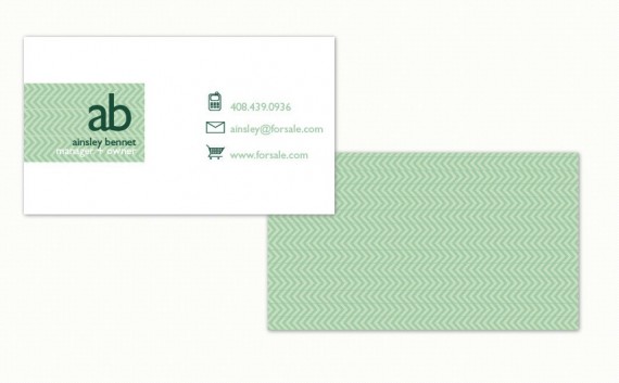 classic minted business card