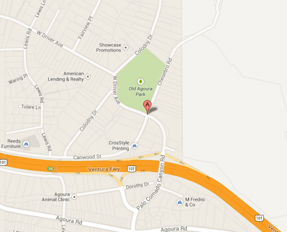 map to old agoura park