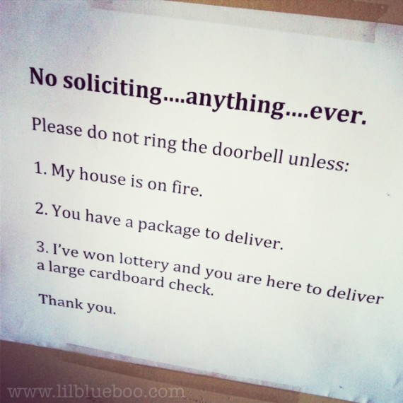 soliciting lottery