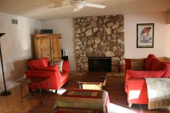 area rug in old house
