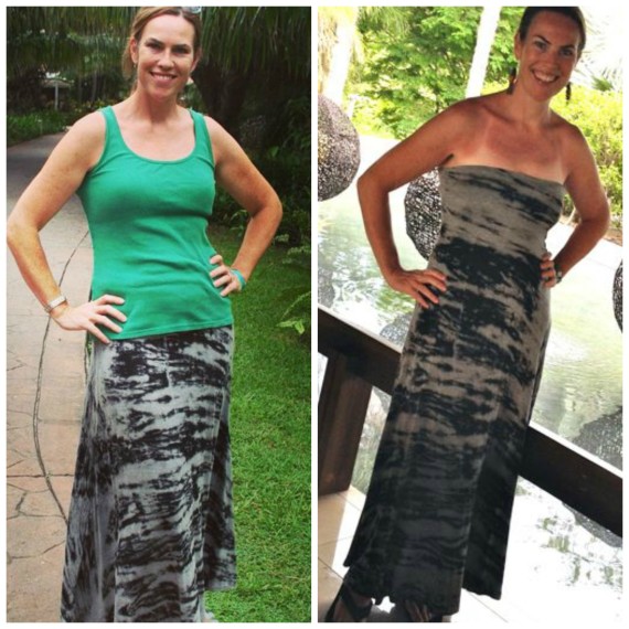 marbled maxi skirt dress