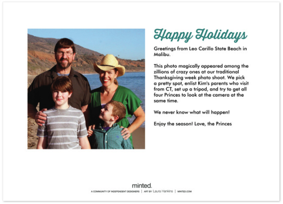 Christmas in February - our minted Christmas card, revealed Christmas in February - our minted Christmas card, revealed