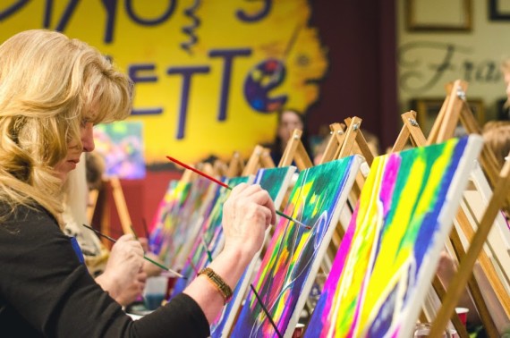 Painting and Wine Make Better Art at Pinot's Palette Painting and Wine Make Better Art at Pinot's Palette