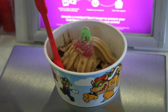 yogurtland super mario iced coffee