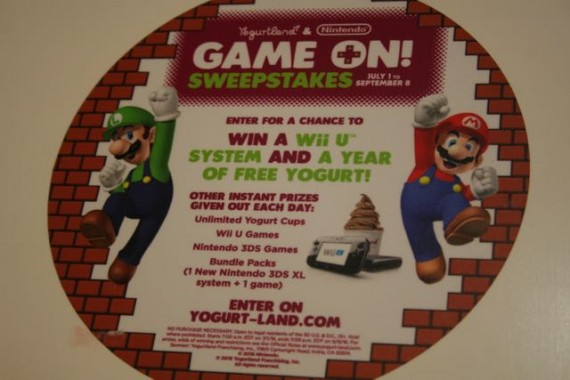 yogurtland super mario sweepstakes