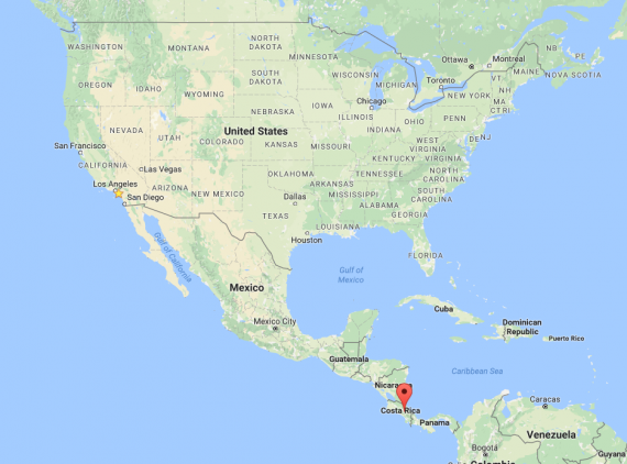 costa rica with kids map