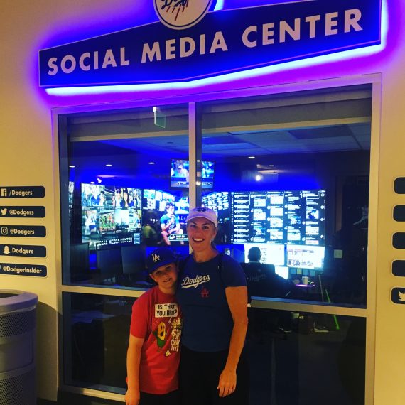 Dodger Stadium social media center