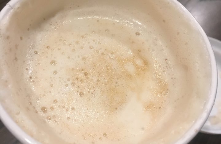 chai tea latte foam